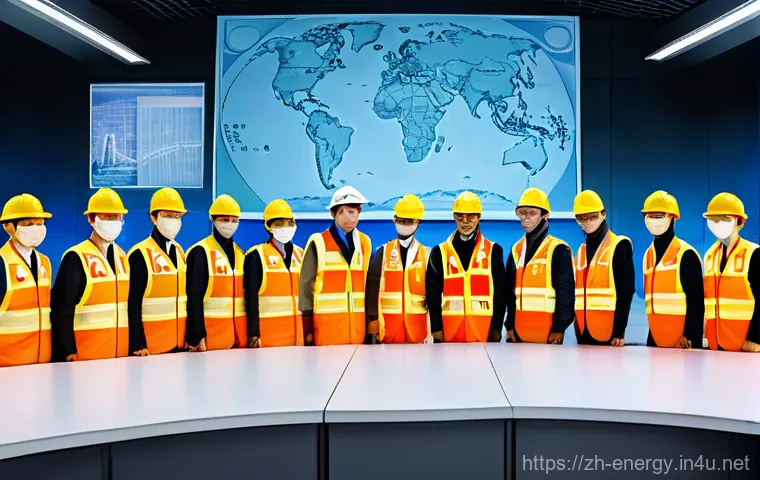 원자력 발전 안전성 - **The Dawn of Inherent Safety: SMRs and AI's Green Future**
    A dynamic, visually striking split i...