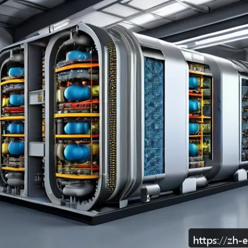 고온가스로 냉각 원자로 - A highly detailed cross-sectional illustration of a high-temperature gas-cooled nuclear reactor core...
